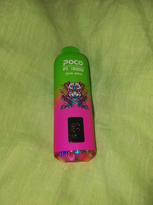 Vaper POCO PT 18000 caladas. Manzana verde.